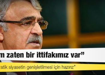 HDP Eş Genel Başkanı Sancar: Bizim zaten bir ittifakımız var