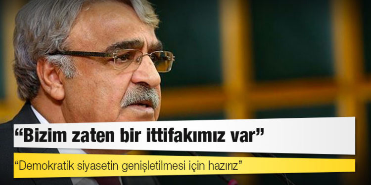 HDP Eş Genel Başkanı Sancar: Bizim zaten bir ittifakımız var