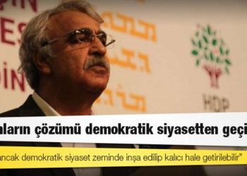HDP Eş Genel Başkanı Sancar: Savaşın değil barışın bütçesini yapalım