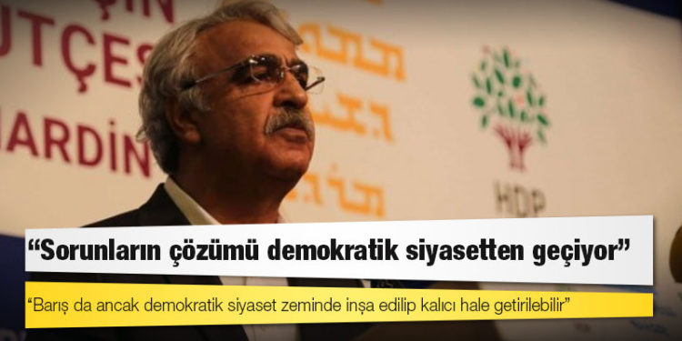 HDP Eş Genel Başkanı Sancar: Savaşın değil barışın bütçesini yapalım