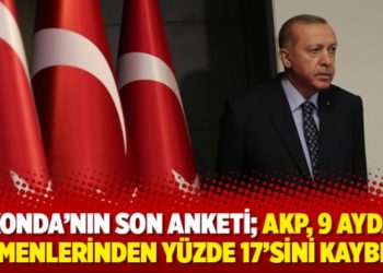 KONDA&rsquo;nın son anketi; AKP, 9 ayda se&ccedil;menlerinden y&uuml;zde 17&rsquo;sini kaybetti
