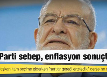 Karamollaoğlu: AK Parti sebep, enflasyon sonuçtur