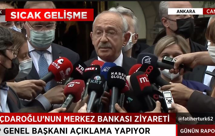 Kavcıoğlu ile görüşen Kılıçdaroğlu, Erdoğan’a seslendi: Merkez Bankası’nın kurumsal kimliğine saygı göster