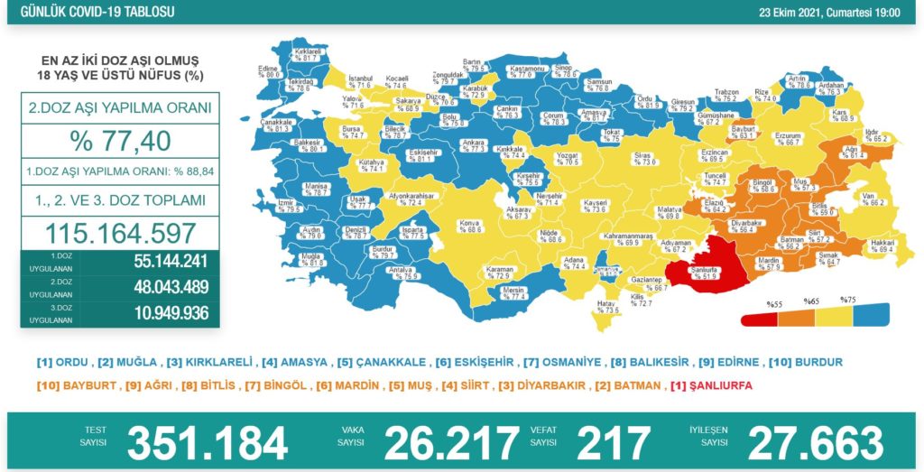 Koronavirüsten 217 kişi hayatını kaybetti