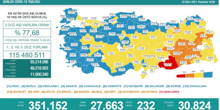 Koronavirüsten 232 kişi hayatını kaybetti