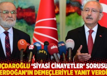 Kılı&ccedil;daroğlu &lsquo;siyasi cinayetler&rsquo; sorusuna Erdoğan'ın deme&ccedil;leriyle yanıt verdi
