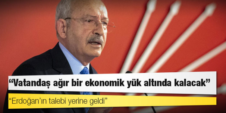 Kılıçdaroğlu’ndan Merkez Bankası’na tepki: Erdoğan’ın talebi yerine geldi; vatandaş ağır bir ekonomik yük altında kalacak