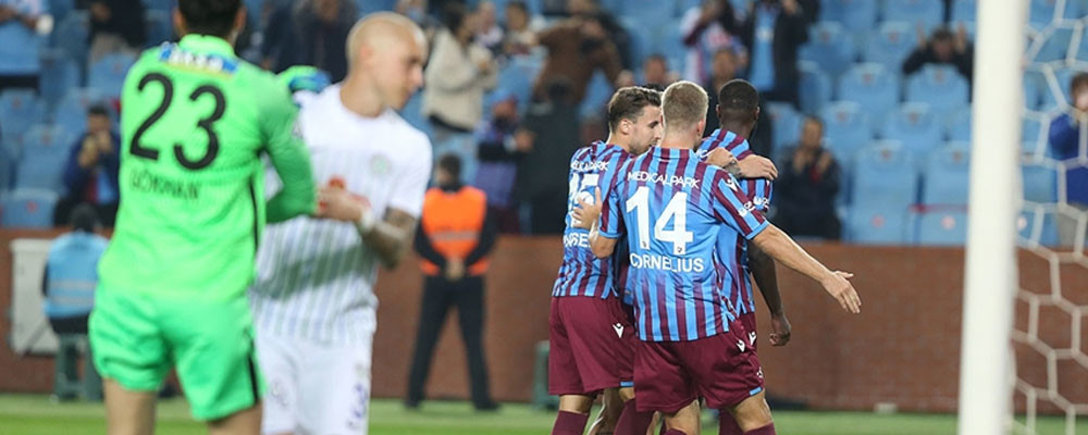 Lider Trabzonspor zirvede puan farkını 7'ye çıkardı