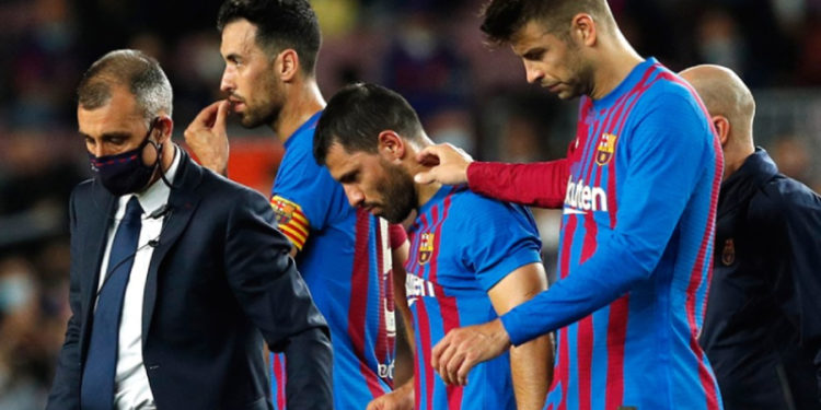 Nefes darlığı yaşayan Agüero hastaneye kaldırıldı