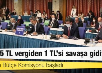 Plan ve Bütçe Komisyonu başladı: Her 5 TL vergiden 1 TL’si savaşa gidiyor