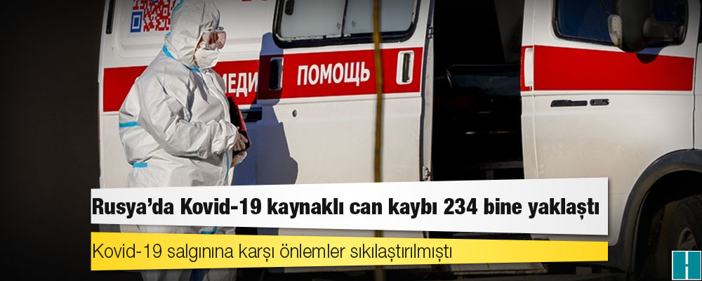 Rusya'da Kovid-19'dan 'günlük en yüksek' can kaybı: 1123