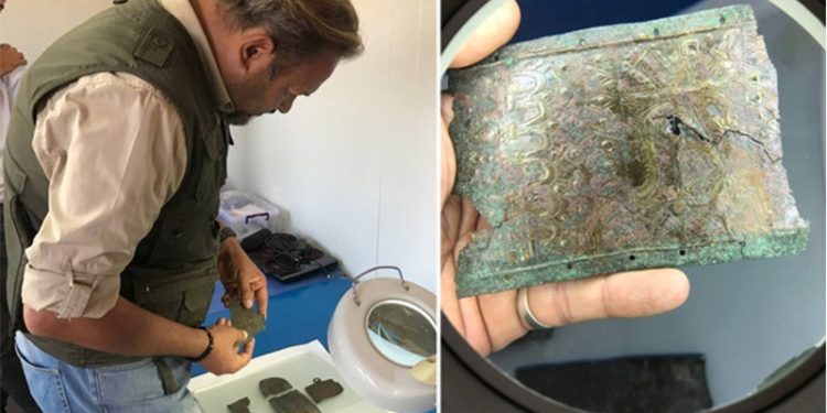 Satala'da Urartu savaşçısının bronz kemeri bulundu