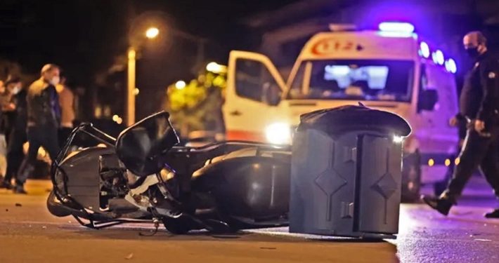 Sipariş götüren kurye trafik kazasında öldü