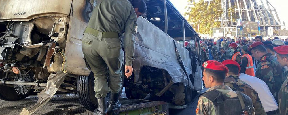 Suriye'de askeri araca bombalı saldırı