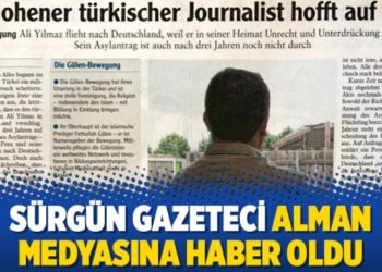 S&uuml;rg&uuml;n gazeteci Alman medyasına haber oldu