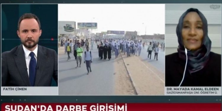 TRT'ye bağlanan Sudanlı akademisyen: Sudan'da darbe yok, Batı'nın köleleri devre dışı bırakıldı