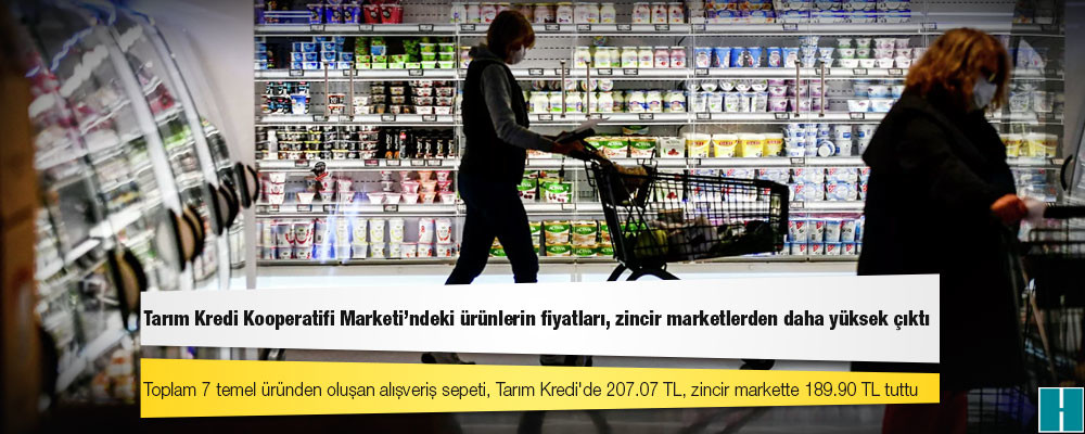 Tarım Kredi Kooperatifi Marketi'ndeki ürünlerin fiyatları, zincir marketlerden daha yüksek çıktı