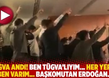 T&Uuml;GVA andı! Ben T&Uuml;GVA'lıyım... Her yerde ben varım... Başkomutan Erdoğan...