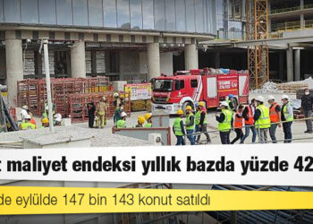 TÜİK: İnşaat maliyet endeksi yıllık bazda yüzde 42 arttı, eylülde 147 bin konut satıldı