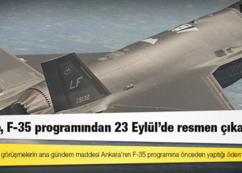 Türkiye, F-35 programından 23 Eylül'de resmen çıkarılmış