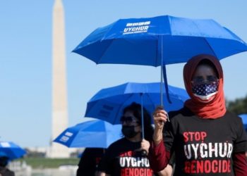Uygur T&uuml;rkleri, &Ccedil;in&rsquo;i ABD&rsquo;de protesto etti