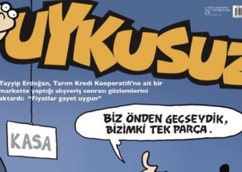 Uykusuz’dan Erdoğan göndermeli çarpıcı market kapağı