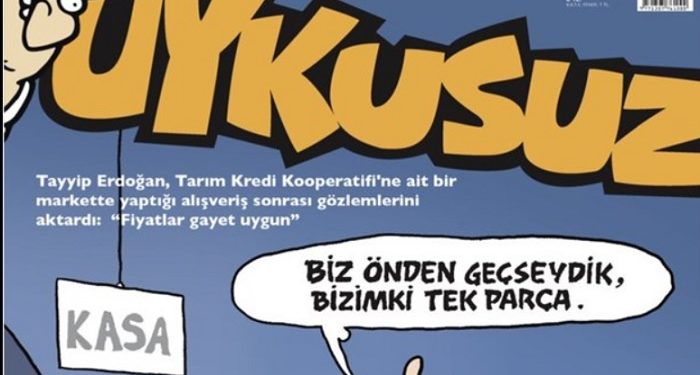 Uykusuz’dan Erdoğan göndermeli çarpıcı market kapağı