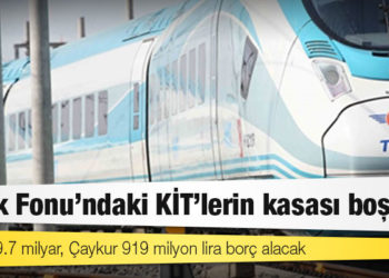 Varlık Fonu’ndaki KİT’lerin kasası boşaldı: TCDD 19.7 milyar, Çaykur 919 milyon lira borç alacak