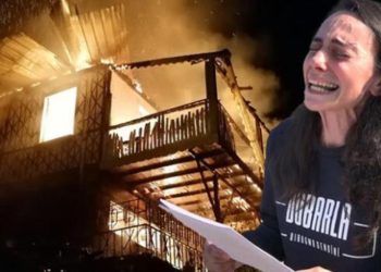 &Ccedil;evreci ressamın basın a&ccedil;ıklaması &ouml;ncesi yanan evine &lsquo;kundaklama&rsquo; ş&uuml;phesi