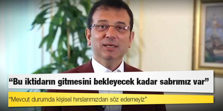 İmamoğlu, Kommersant'a konuştu: Bu iktidarın gitmesini bekleyecek kadar sabrımız var