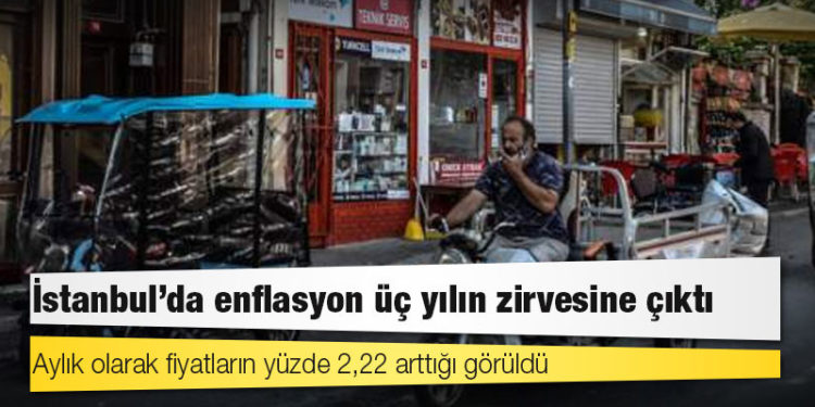 İstanbul'da enflasyon üç yılın zirvesine çıktı