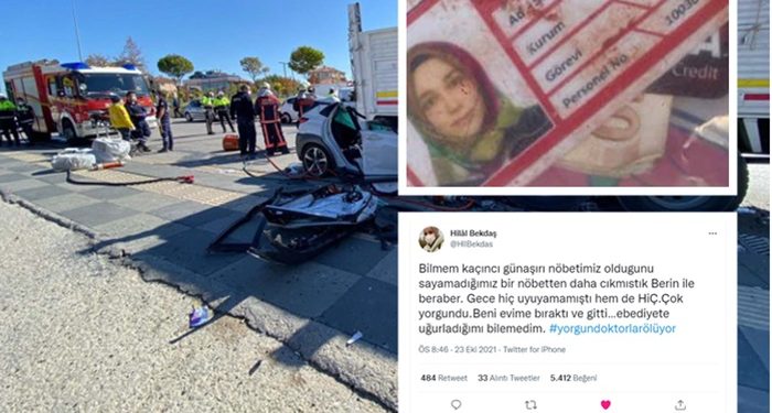 ‘Gün aşırı nöbetten çıkışta beni de eve bıraktı, Berrin’in ebediyete uğurladığımı bilemedim’