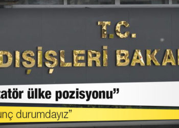 “Dışişleri Erdoğan’ın sekretaryası”