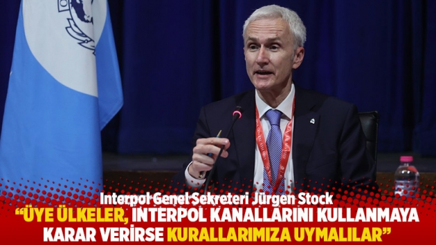 "Üye ülkeler, Interpol kanallarını kullanmaya karar verirse kurallarımıza uymalılar"