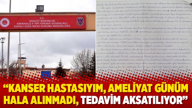 “Kanser hastasıyım, ameliyat günüm hala alınmadı, tedavim aksatılıyor”