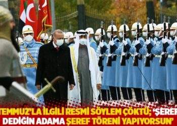 "15 Temmuz'la ilgili resmi s&ouml;ylem &ccedil;&ouml;kt&uuml;, 'şerefsiz' dediğin adama şeref t&ouml;reni yapıyorsun"