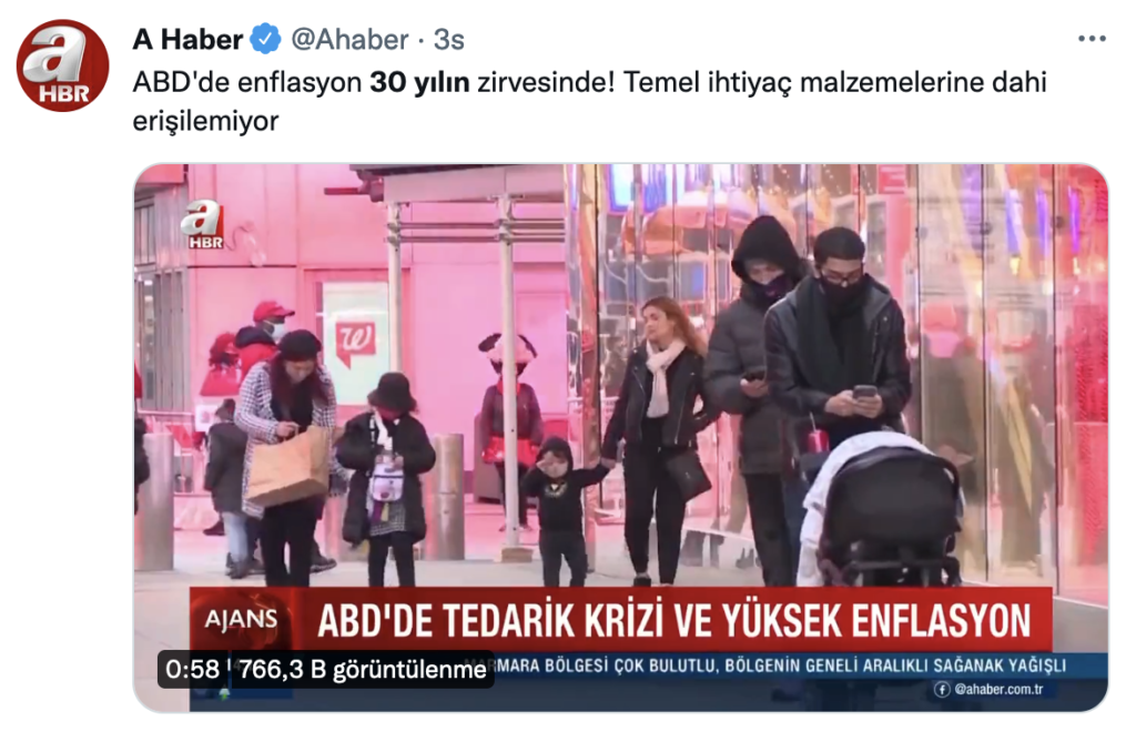 A Haber, ABD’yi gördü: Enflasyon zirvede, temel ihtiyaç maddelerine erişilemiyor