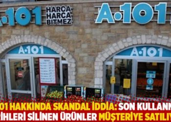 A101 hakkında skandal iddia: Son kullanma tarihleri silinen &uuml;r&uuml;nler m&uuml;şteriye satılıyor