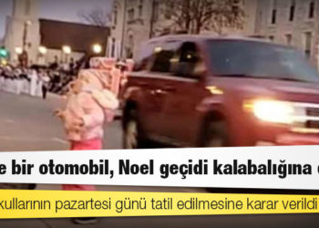 ABD'de bir otomobil, Noel geçidi kalabalığına daldı: 5 kişi hayatını kaybetti