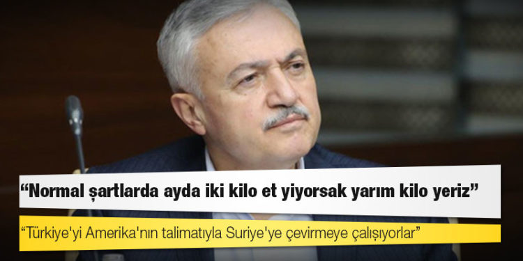 AKP'li Demirbağ'dan geçim tavsiyesi: Normal şartlarda ayda iki kilo et yiyorsak yarım kilo yeriz