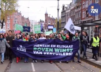 Amsterdam’da 40 bin kişi iklim için sokağa çıktı: İkinci bir gezegenimiz yok