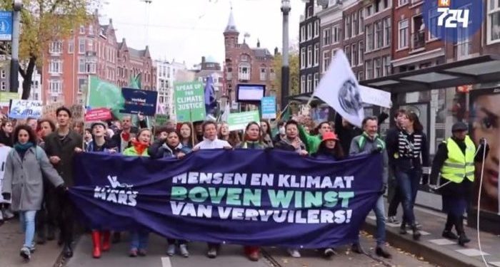 Amsterdam’da 40 bin kişi iklim için sokağa çıktı: İkinci bir gezegenimiz yok
