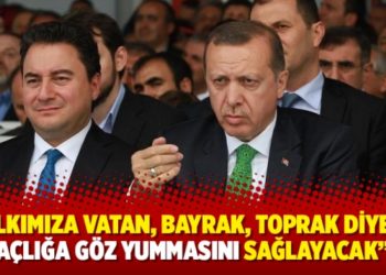 Babacan: Halkımıza vatan, bayrak, toprak diyerek a&ccedil;lığa g&ouml;z yummasını sağlayacak