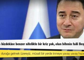 Babacan'dan Erdoğan'a: İneceğiniz durağa gelmek üzereyiz, müsait bir yerde inmeye yavaş yavaş hazırlanın