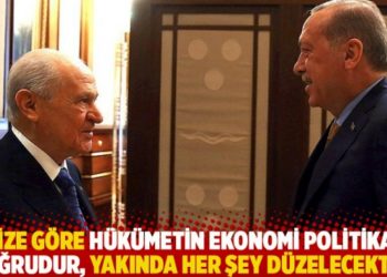 Bah&ccedil;eli: Bize g&ouml;re h&uuml;k&uuml;metin ekonomi politikası doğrudur, yakında her şey d&uuml;zelecektir