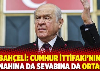 Bah&ccedil;eli: Cumhur İttifakı&rsquo;nın g&uuml;nahına da sevabına da ortağız