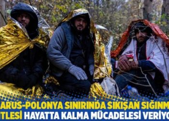 Belarus-Polonya sınırında sıkışan sığınmacı kitlesi hayatta kalma mücadelesi veriyor