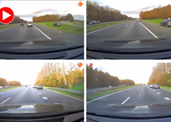 Bilincini kaybeden sürücünün kullandığı otomobili çarparak durdurdu!