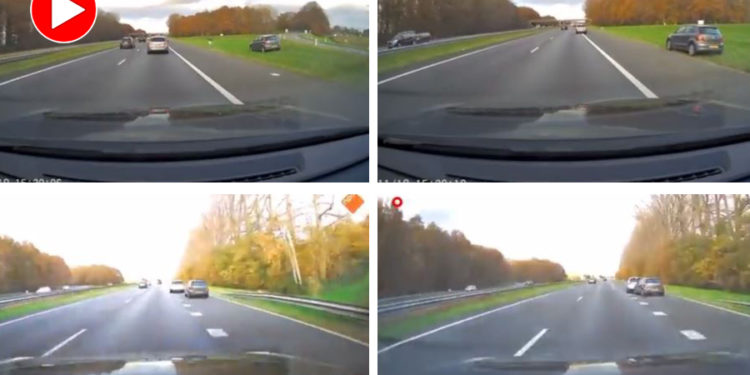 Bilincini kaybeden sürücünün kullandığı otomobili çarparak durdurdu!