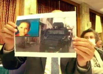 Bütçe görüşmelerinde panzer altında ezilen çocuklar vurgusu